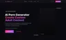 JustPorn AI website interface
