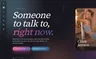 Soulmate AI companion website interface