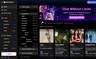 SpicyChat character browser with search, tags and roleplay cards