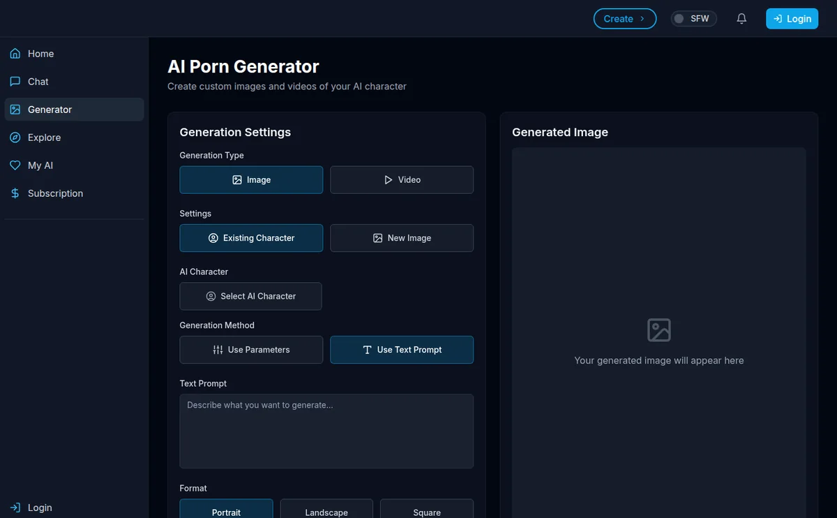 DarLink image generator interface