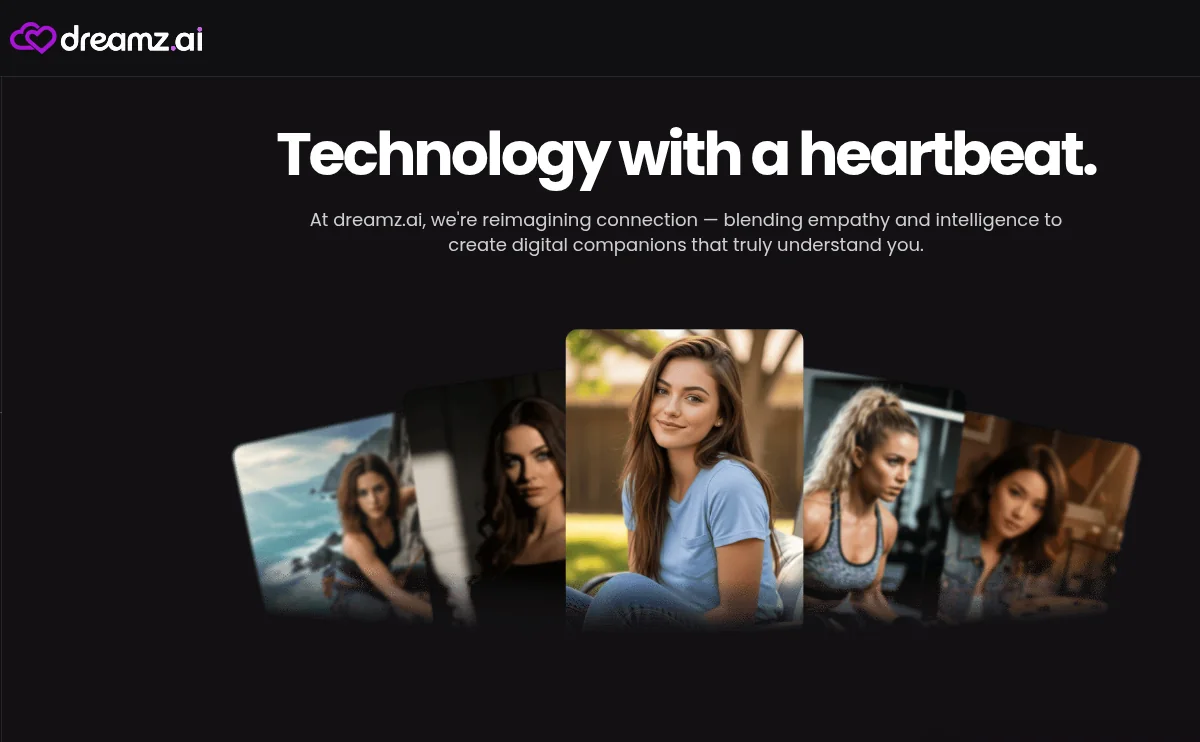 Dreamz AI website interface